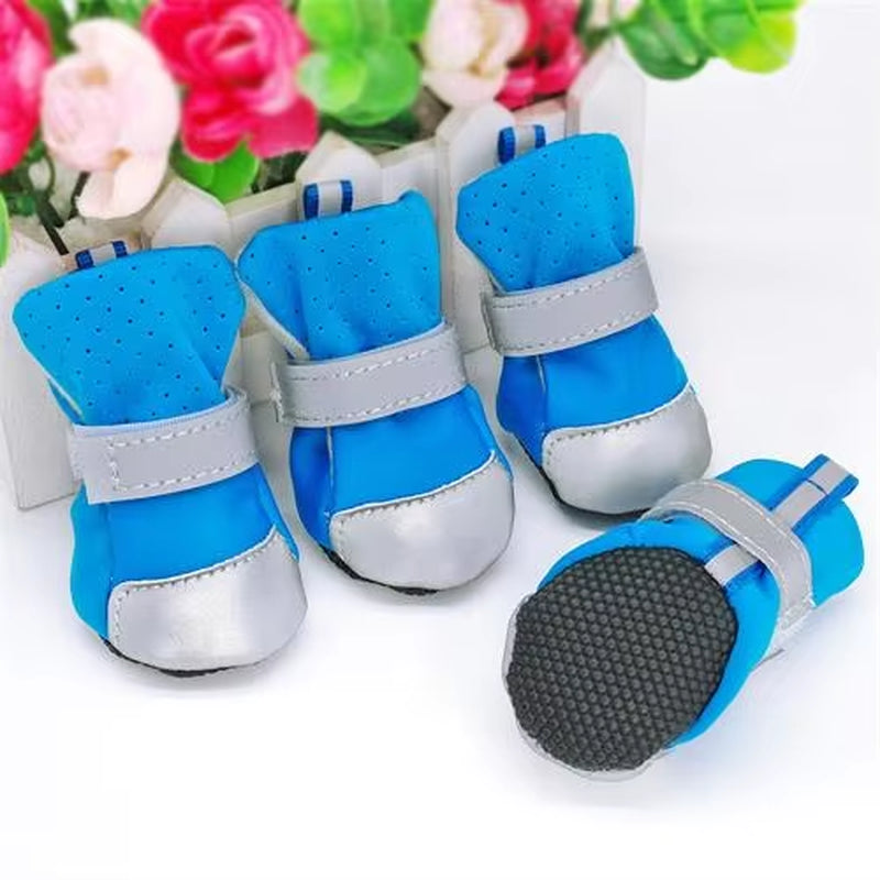 Waterproof Dog Shoes Warm Pet Winter Dogs Shoes Socks Reflective Anti-Slip Rain Snow Boots Booties for Small Dogs Cats Chihuahua