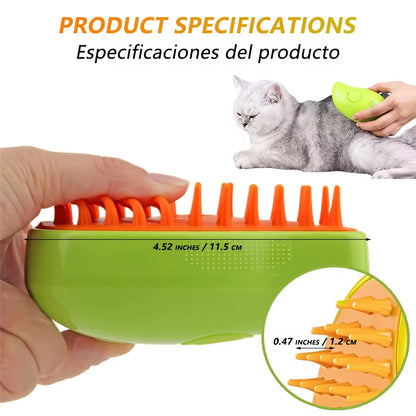 Cat Steamy Brush 3-In-1 Steamy Dog Brush Electric Spray Cat Hair Brushes Pet Grooming Massage Comb Hair Removal Pet Accessories