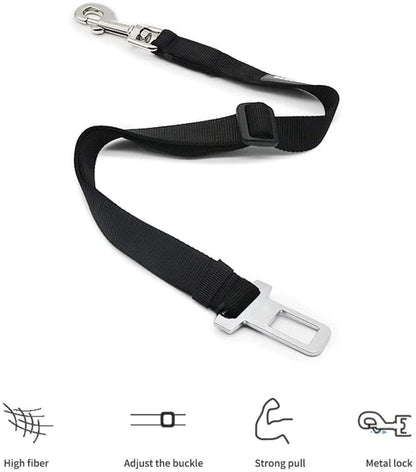 Adjustable Pet Cat Dog Car Seat Belt Pet Seat Vehicle Dog Harness Lead Clip Safety Lever Traction Dog Collars Dogs Accessoires