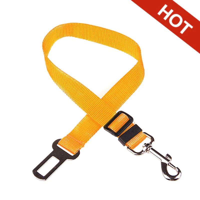 Adjustable Pet Cat Dog Car Seat Belt Pet Seat Vehicle Dog Harness Lead Clip Safety Lever Traction Dog Collars Dogs Accessoires