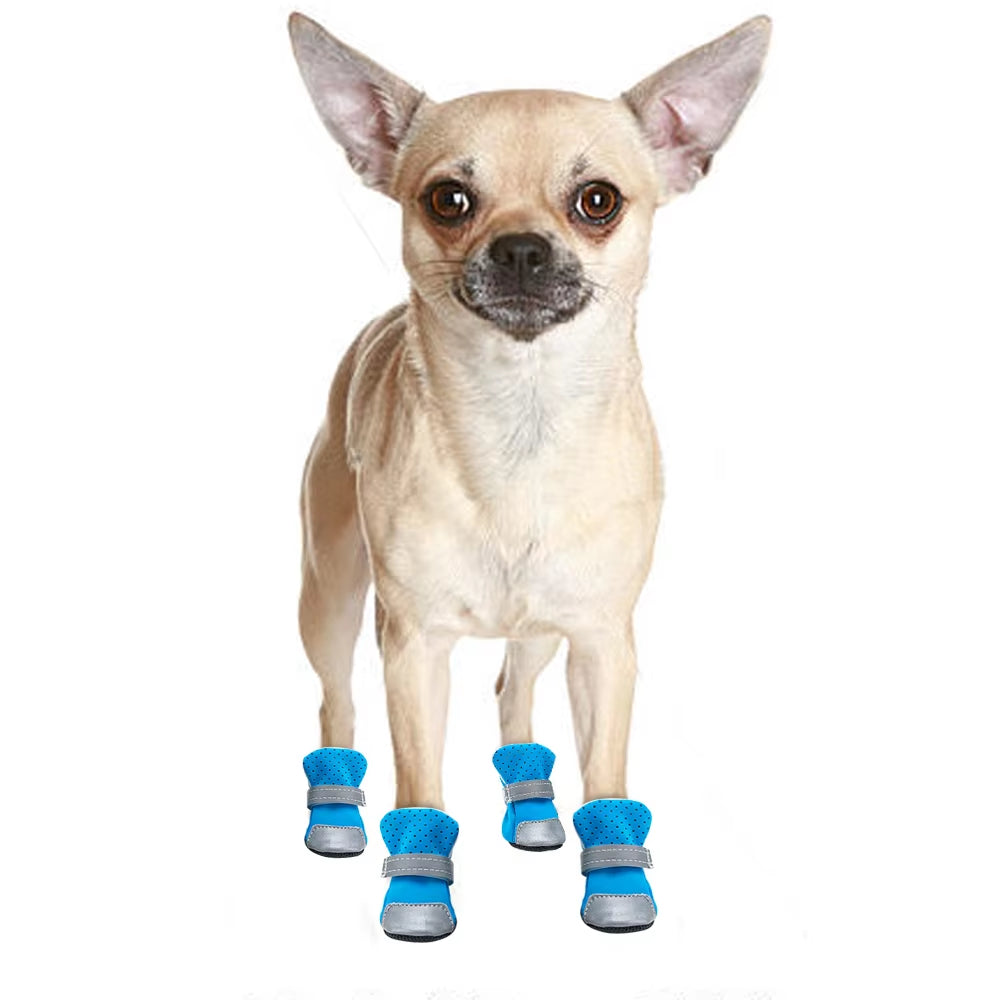 Waterproof Dog Shoes Warm Pet Winter Dogs Shoes Socks Reflective Anti-Slip Rain Snow Boots Booties for Small Dogs Cats Chihuahua